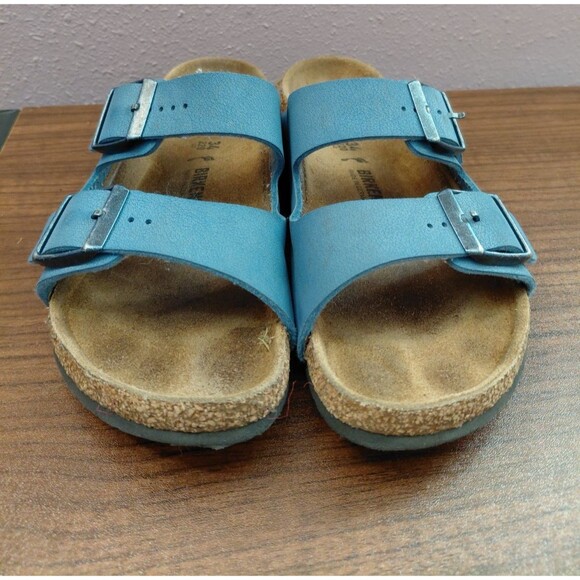 Birkenstocks Arizona Kid's Size EU34/US3Y Blue 2 Buckle Sandals - Picture 2 of 7